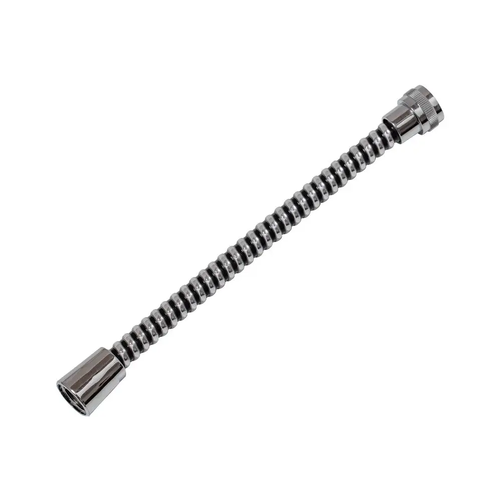 Metallischer, flexibler Schlauch mit gewelltem Design, geeignet als Zubehör für BWT B-SAFE Produkte.